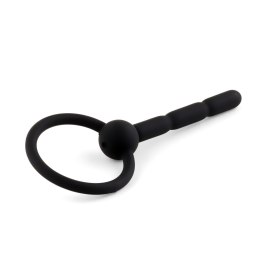 Silikonowy plug penisowy z kanałem HeavyFun 10,5 cm