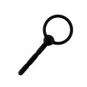Silikonowy plug penisowy z kanałem HeavyFun 10,5 cm