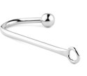 Stalowy hak analny HeavyFun z kulką 3,2 cm 24 cm
