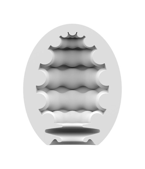 Jajko masturbator hydroaktywne Satisfyer Eggcited Riffle jasnozielone 7 cm
