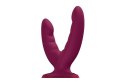 Dildo podwójne z przyssawką Fun Factory Ryde bordowe