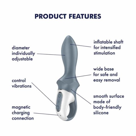 Wibrator analny pompowany Satisfyer Air Pump Booty 1 USB