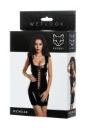 Błyszcząca sukienka wetlook Glossy Michelle czarna L