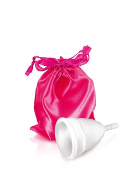 Kubeczek menstruacyjny Yoba silikonowy biały L 77 mm
