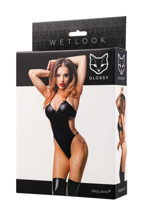 Body Glossy Reina wetlook czarne M