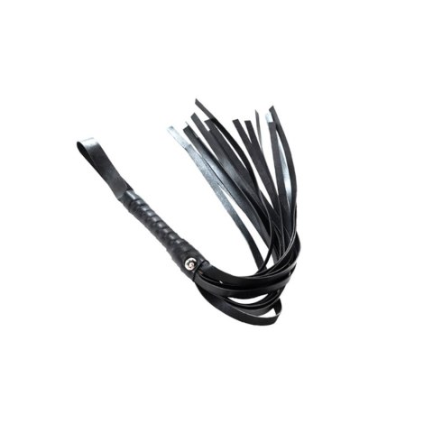 Flogger czarny Fantasy skóra PU 43 cm