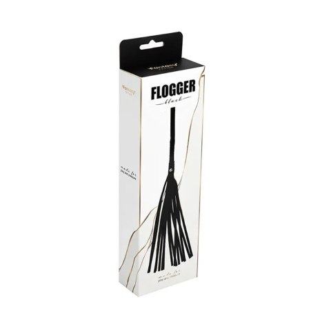 Flogger czarny Fantasy skóra PU 43 cm