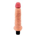 Miękki realistyczny wibrator z jądrami Fantasy 21 cm