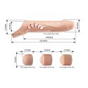 Pretty Love - Rękaw na penisa TPE z 3 zdejmowanymi extenderami 2,5 cm