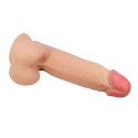 Dildo realistyczne Baile z przyssawką giętkie cieliste 22 cm TPR