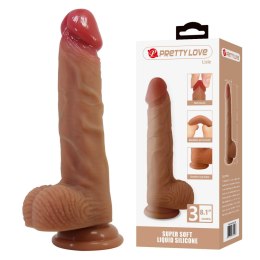 Dildo realistyczne Pretty Love Lisle super miękkie silikonowe 21 cm
