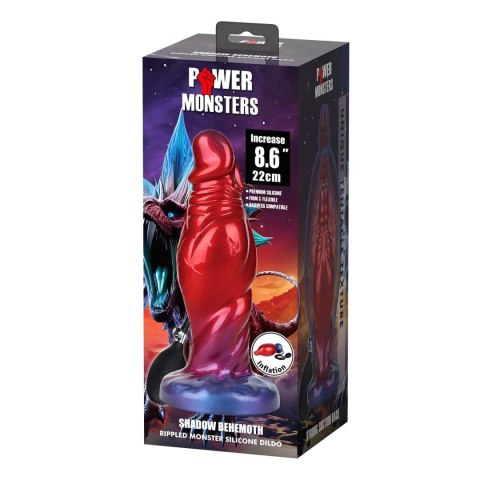 Dildo silikonowe nadmuchiwane monster Shadow Behemoth 22 cm Power