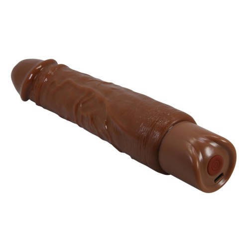 Realistyczny wibrator dildo Pretty Love Rufus brązowy USB