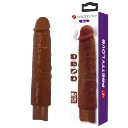 Realistyczny wibrator dildo Pretty Love Soren brązowy USB