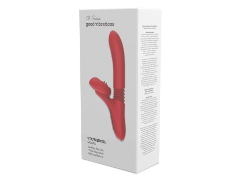 Silikonowy Wibrator 7 Trybów - Liżący, Pchnący i Podgrzewany