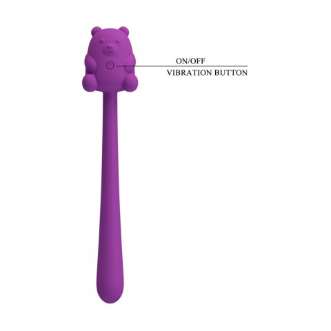 Stymulator łechtaczki Pretty Love Cute Bear silikonowy 7 wibracji USB