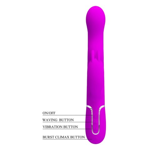 Wibrator króliczek falujący Pretty Love Laursen fioletowy USB