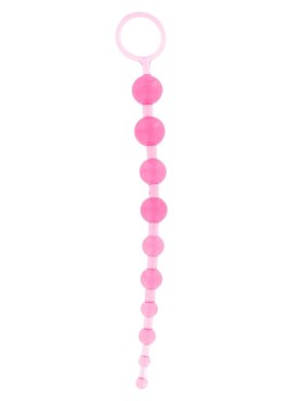 Koraliki analne ToyJoy Thai Toy Beads różowe 2,5 cm