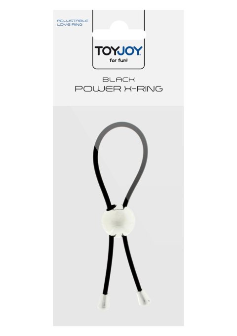 Pierścień erekcyjny regulowany ToyJoy Power X czarny