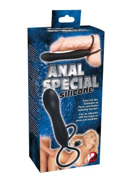 Dildo analne silikonowe You2Toys czarne 15 cm