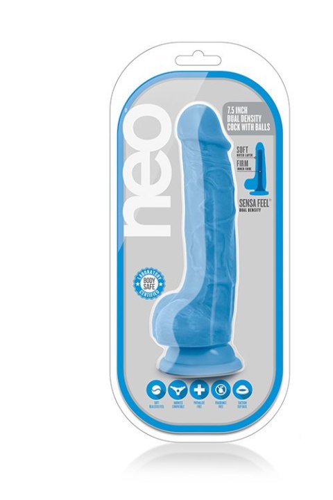 Dildo realistyczne NEO Blush z jądrami 19 cm PVC