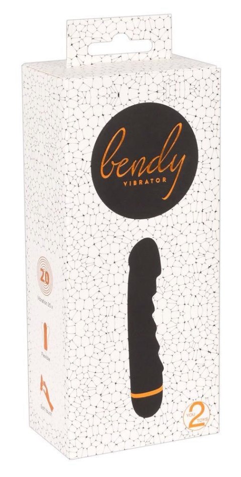 Wibrator realistyczny You2Toys Bendy Ripple czarny 16,5 cm
