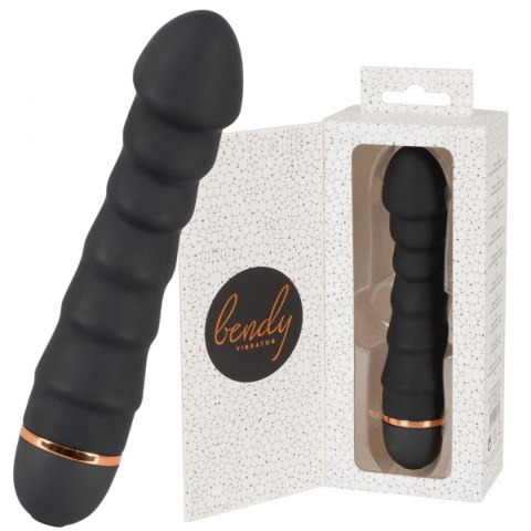 Wibrator realistyczny You2Toys Bendy Ripple czarny 16,5 cm