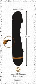 Wibrator realistyczny You2Toys Bendy Ripple czarny 16,5 cm