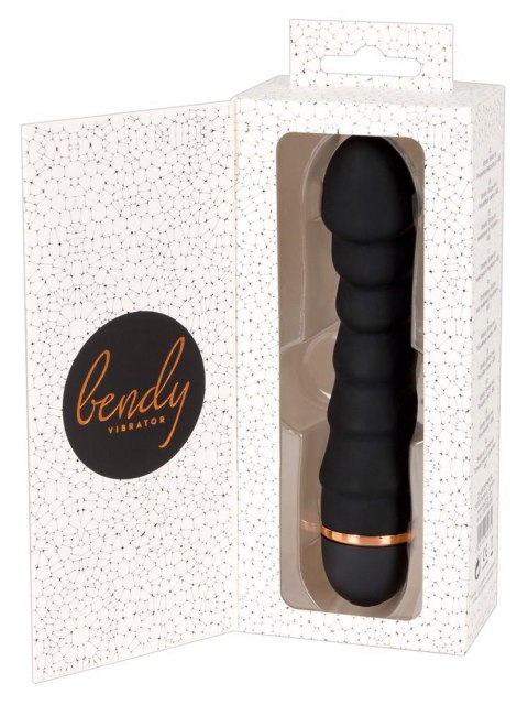 Wibrator realistyczny You2Toys Bendy Ripple czarny 16,5 cm
