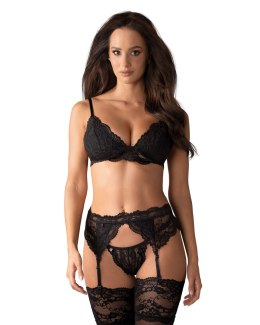810-Seg Komplet Bielizny Czarny S/M Obsessive