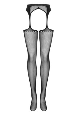 Garter Stockings S314 Czarne S/M/L Obsessive