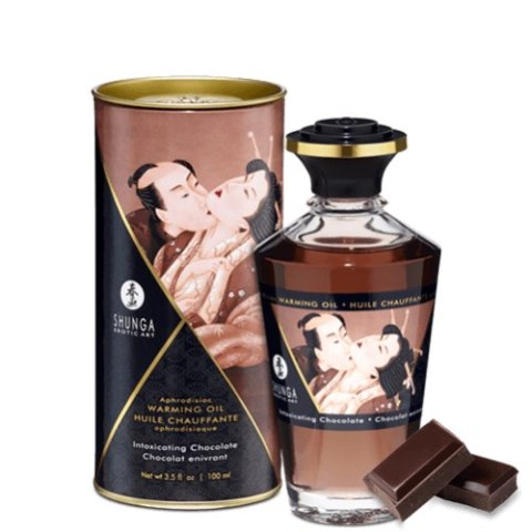 Jadalny Olejek Rozgrzewający Do Miejsc Intymnych O Smaku Czekoladowym Aphrodisiac Warming Oil Intoxicating Chocolate 100Ml Shung