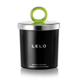 Świeczka Do Masażu O Zapachu Gruszki I Drzewa Cedrowego Flickering Touch Massage Candle Snow Pear & Cedarwood 150G Lelo