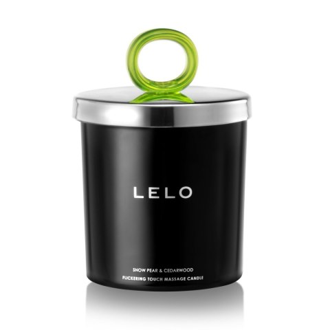 Świeczka Do Masażu O Zapachu Gruszki I Drzewa Cedrowego Flickering Touch Massage Candle Snow Pear & Cedarwood 150G Lelo