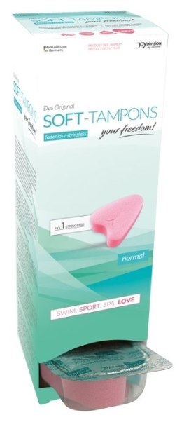 Tampony Bez Sznurka Soft Tampons Normal 10 Sztuk JoyDivision