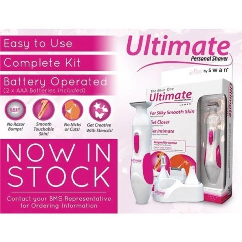 Ultimate Personal Shaver Women Golarka Do Kobiecych Miejsc Intymnych Biała Swan