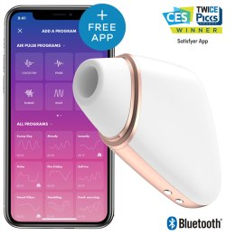 Stymulator Łechtaczki Z Aplikacją Love Triangle White Satisfyer