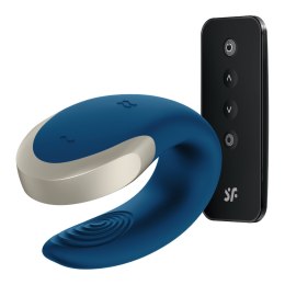 Wibrator dla par Double Love Blue Satisfyer