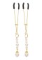 Zaciski Na Sutki Tweezers With Pearls Gold Taboom