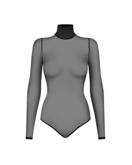 Czarne Prześwitujące Body Ingrid M/L Promees