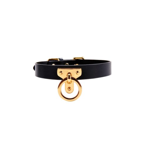 Elegancka Obróżka Ze Skóry Upko Leather Cosplay Choker UPKO