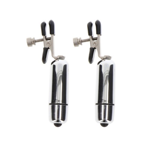 Klamerki Na Sutki Nipple Play Adjustable Vibrating Clamps Taboom