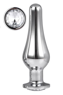 Korek Analny Gleaming Love Silver Pleasure Plug - rozmiar L