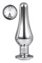 Korek Analny Gleaming Love Silver Pleasure Plug - rozmiar L