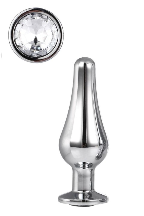 Korek Analny Gleaming Love Silver Pleasure Plug - rozmiar S