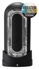 Masturbator Flip Zero Gravity Electronic Vibration Black Tenga