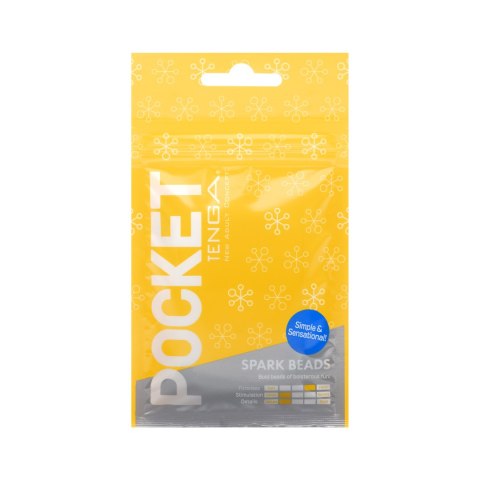 Masturbator Pocket Stroker Spark Beads Tenga
