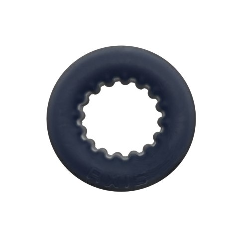 Pierścień erekcyjny Axis Rib Griphold Cockring Ice Black Oxballs