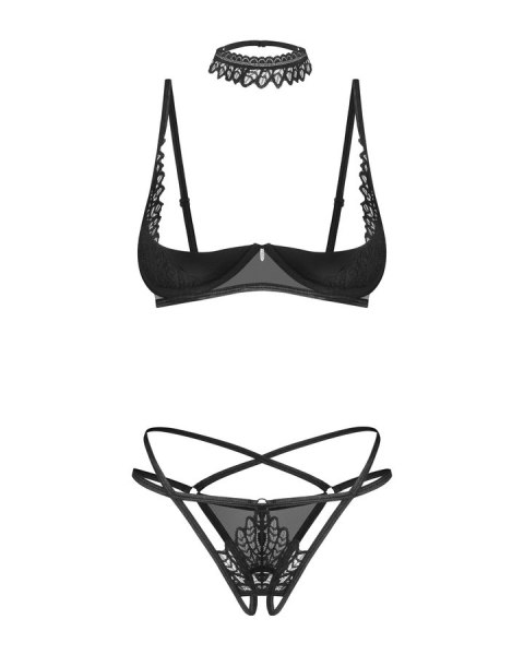 Donarella komplet 3-częściowy otwarty M/L Obsessive