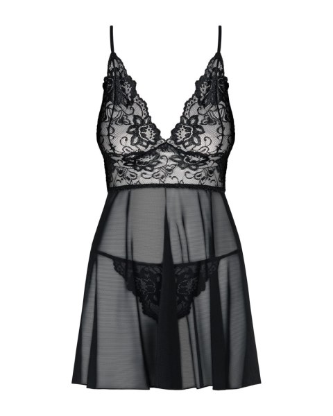 Idillia Babydoll Czarna 2Xl/3Xl Obsessive